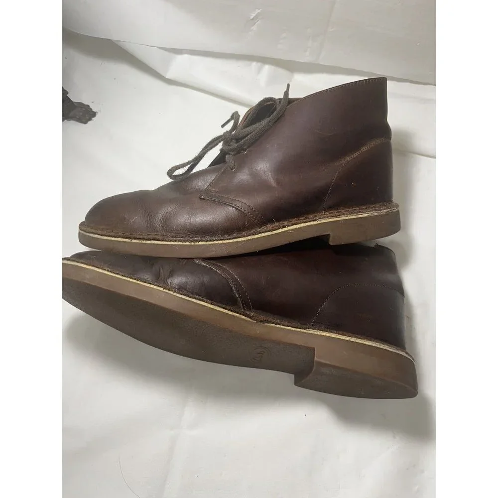 Clarks Men's Bushacre 2 Boot Chukka Desert brown leather 11.5